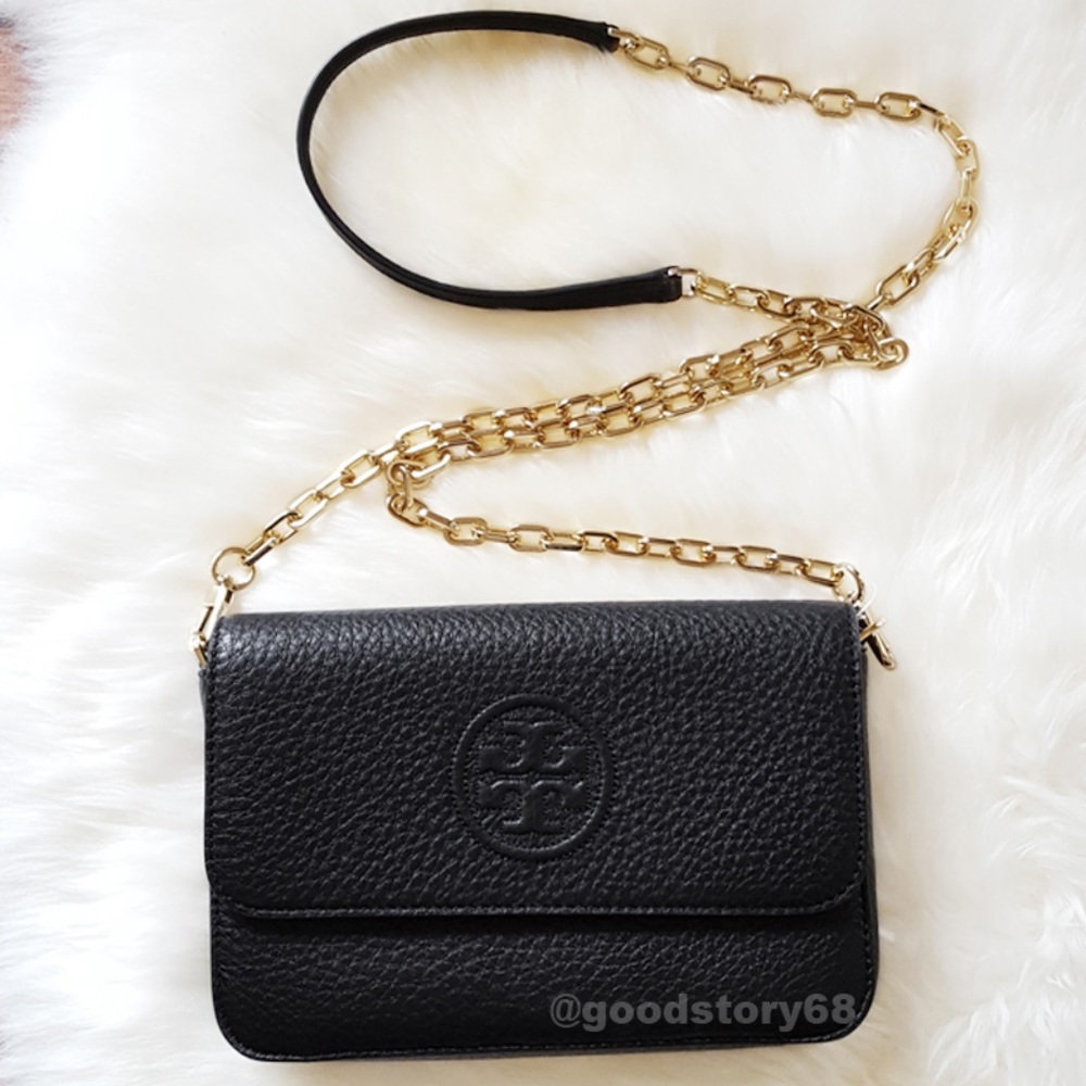 Tory Burch Bombe Mini Leather Crossbody Bag